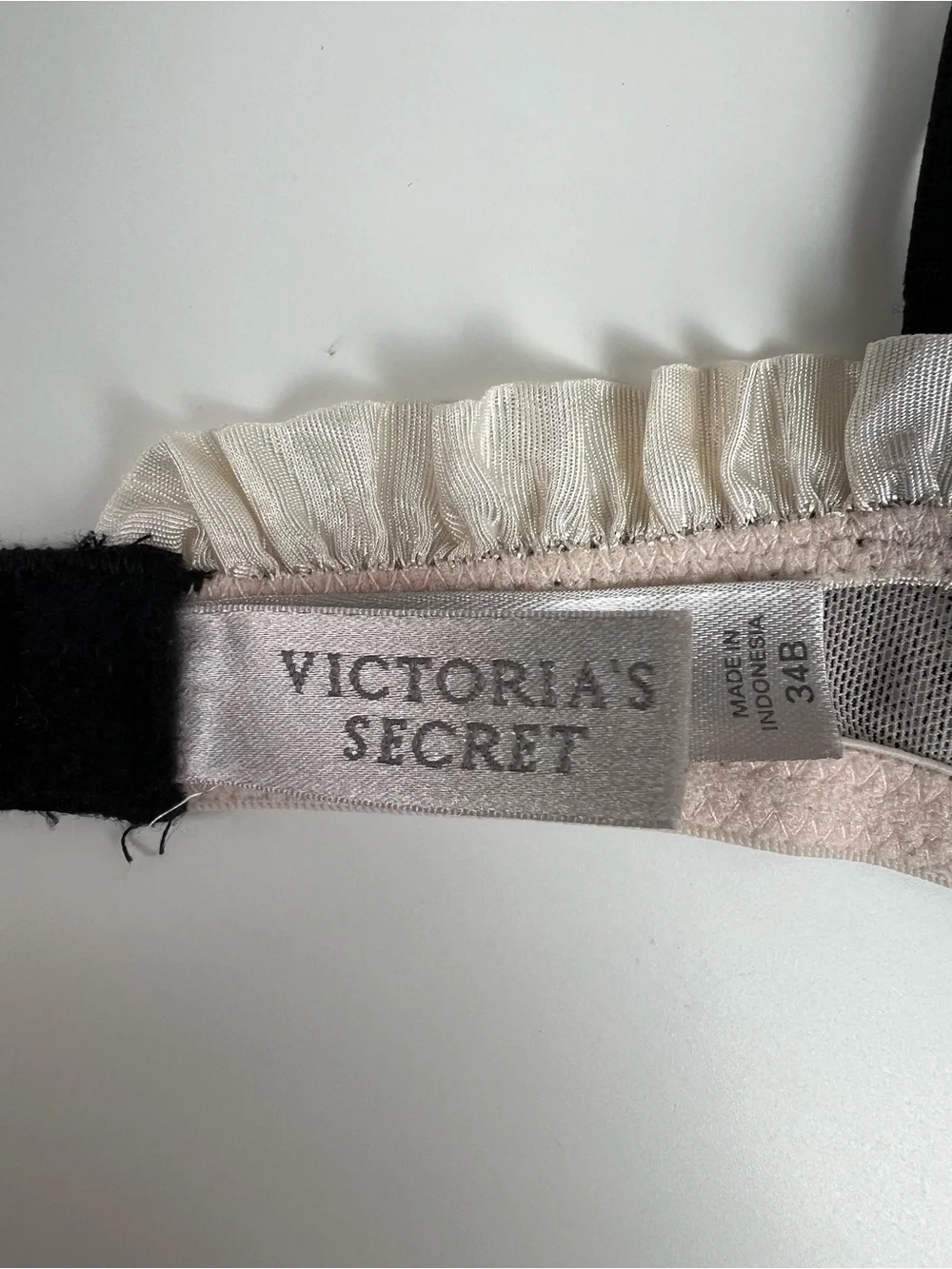 Victoria’s Secret‎ Y2K Lace Bustier Apron Top 34B Coquette Fairycore Babydoll